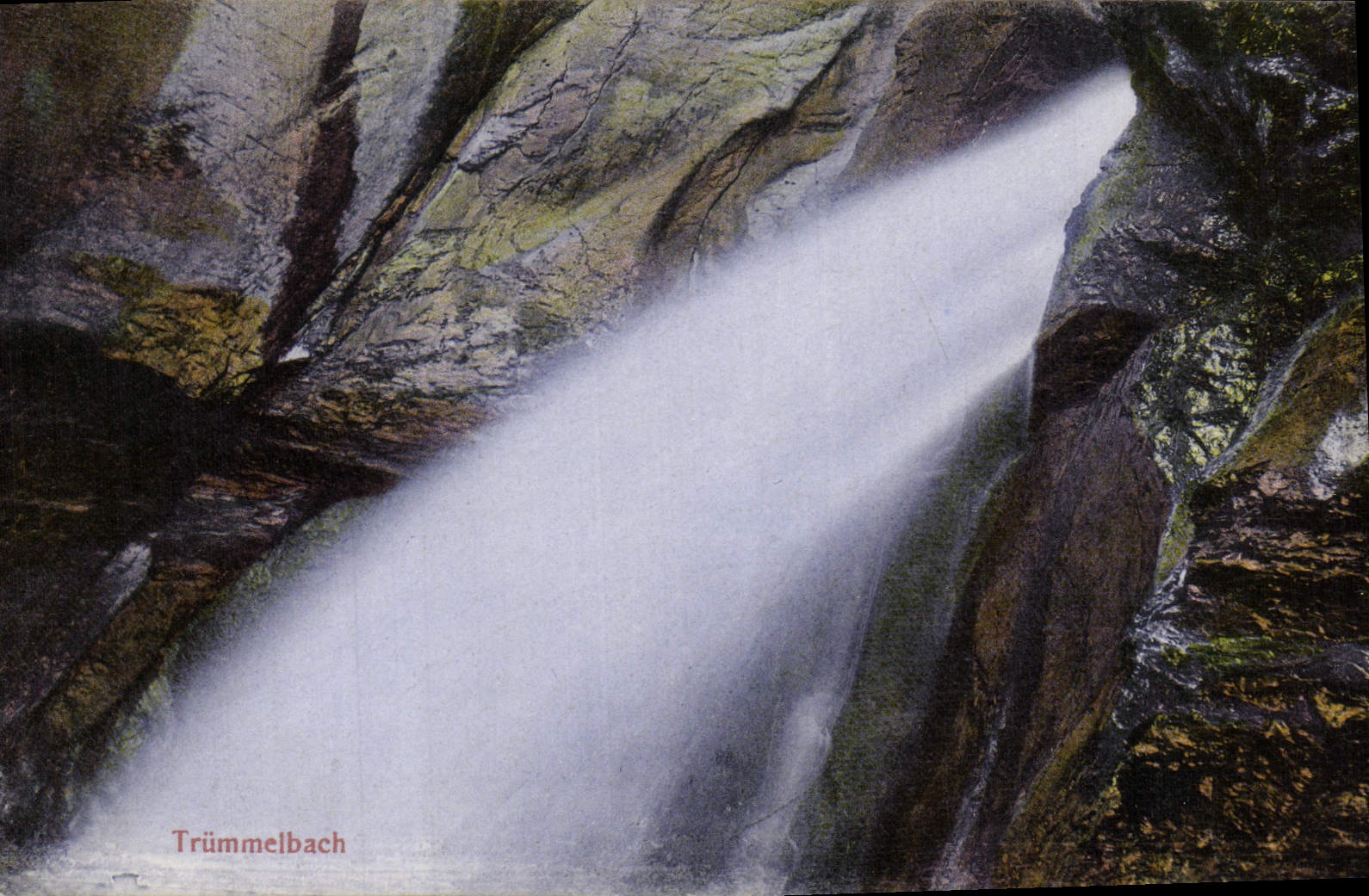 VINTAGE POSTCARD Trummelbach
