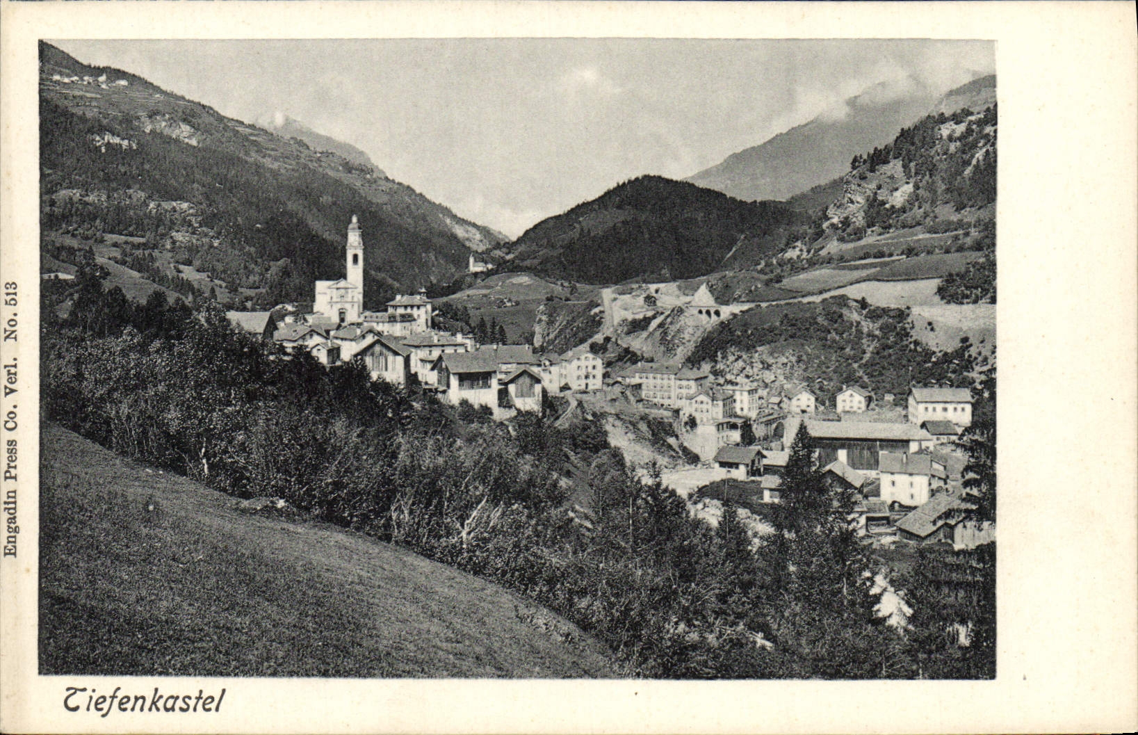 VINTAGE POSTCARD Tiefenkastel