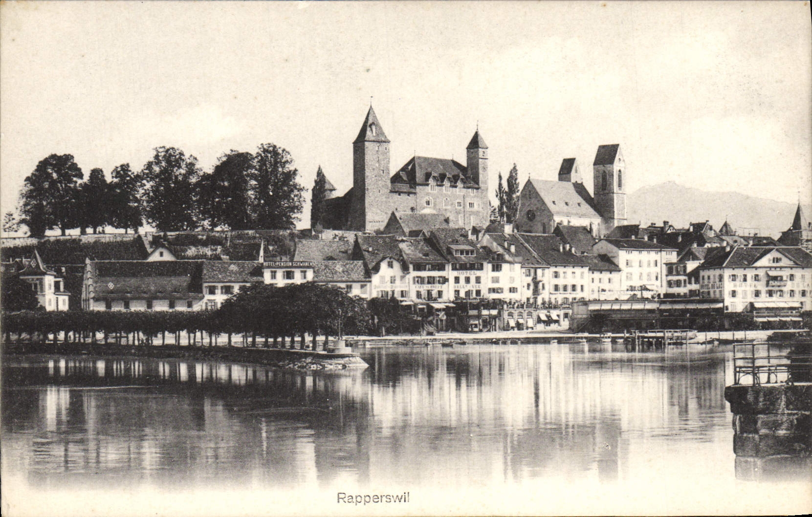 VINTAGE POSTCARD Rapperswil