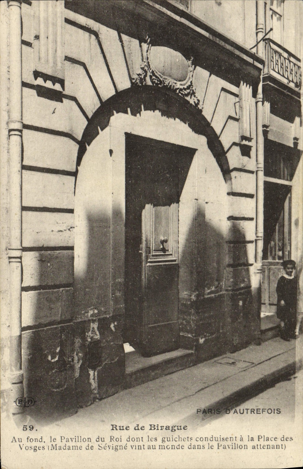 CPA Paris D'Autrefois Rue de Birague Pavillon du roi
