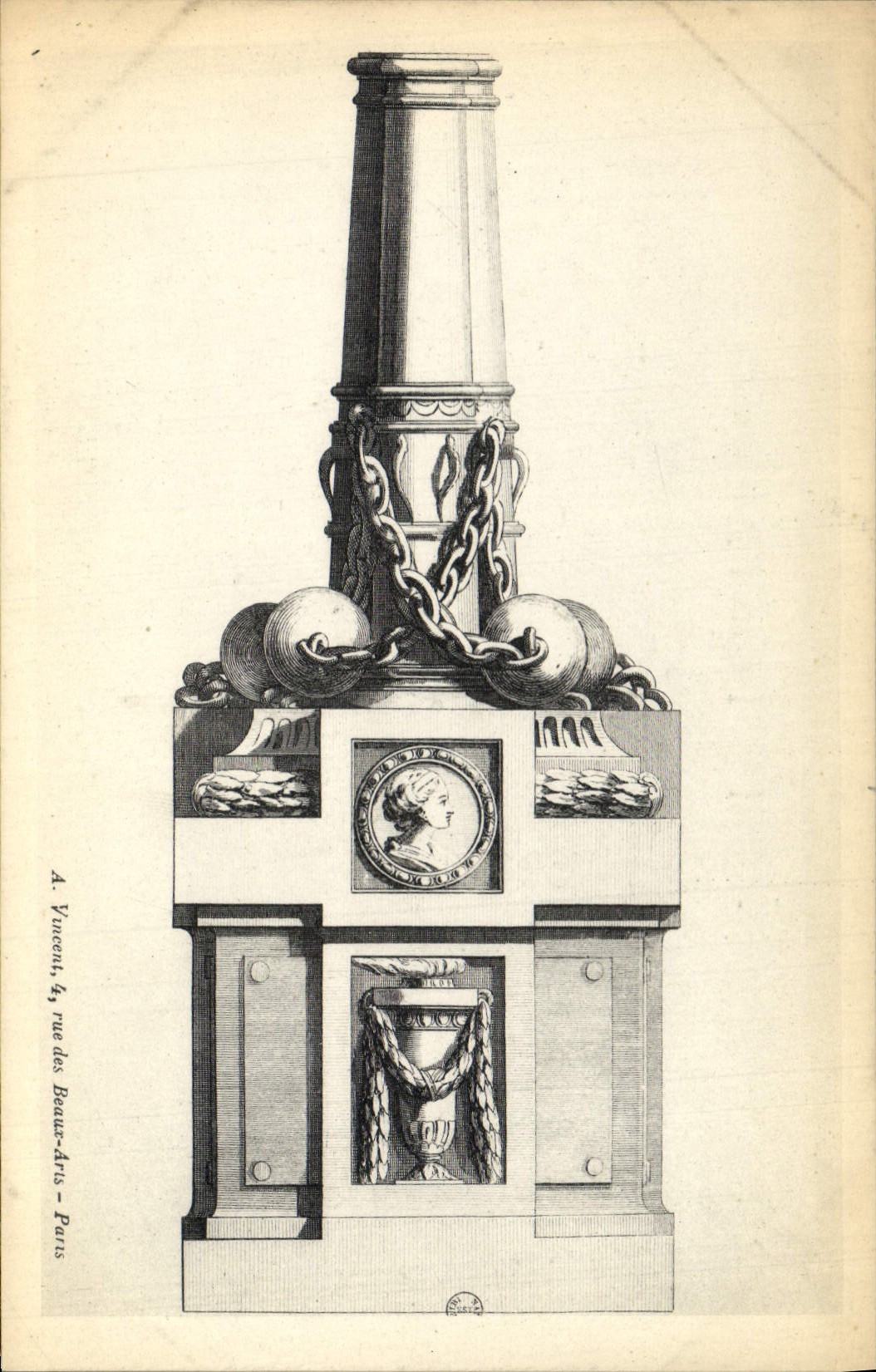 CPA Viencent rue des Beaux Arts Paris