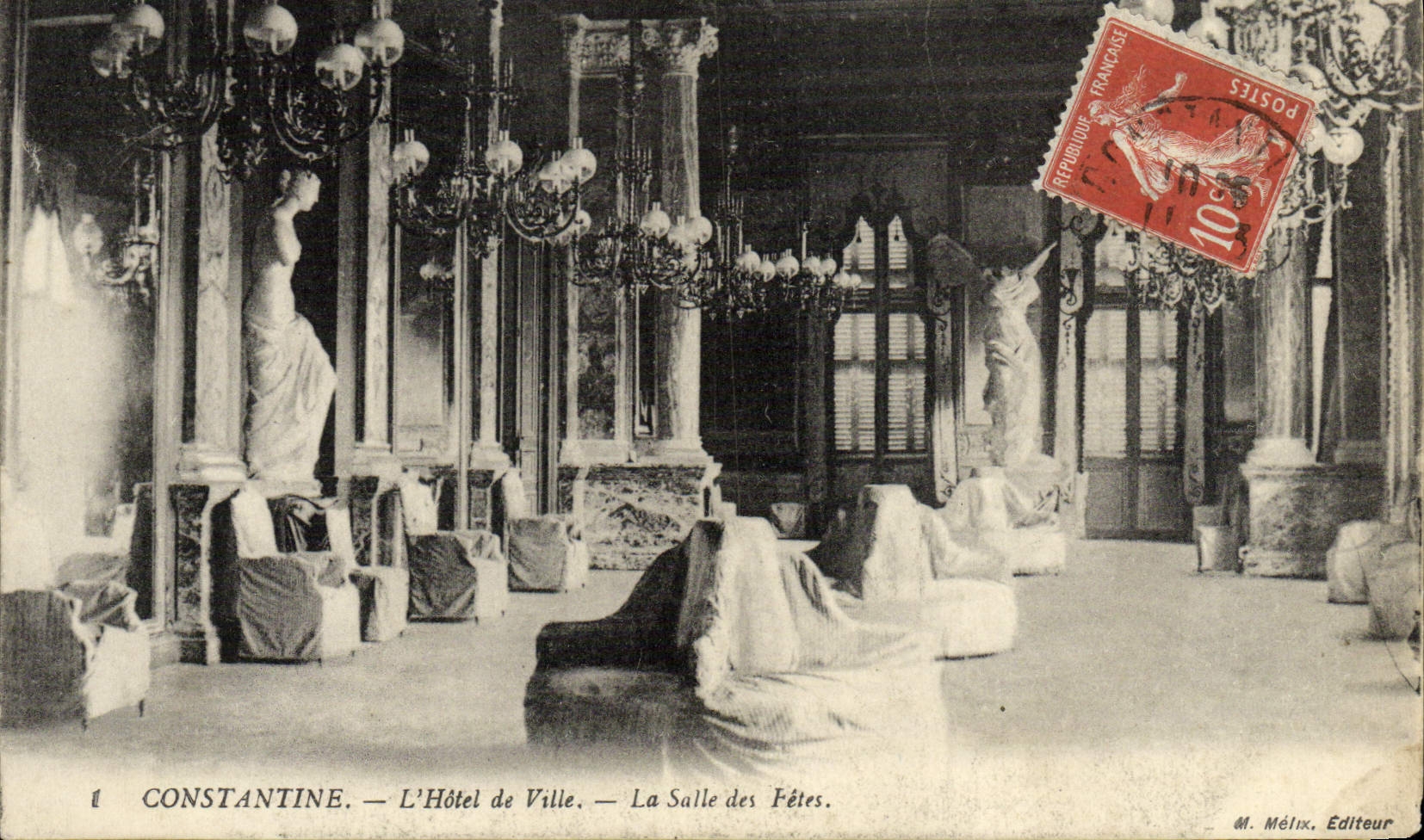 POSTAL Constantina de la VENDIMIA el ayuntamiento el pasillo de la aldea