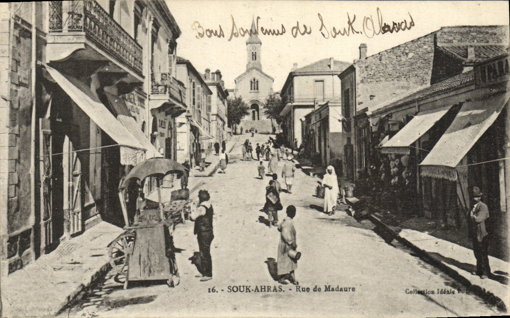 VINTAGE POSTCARD Souk Ahras Street of Madaure