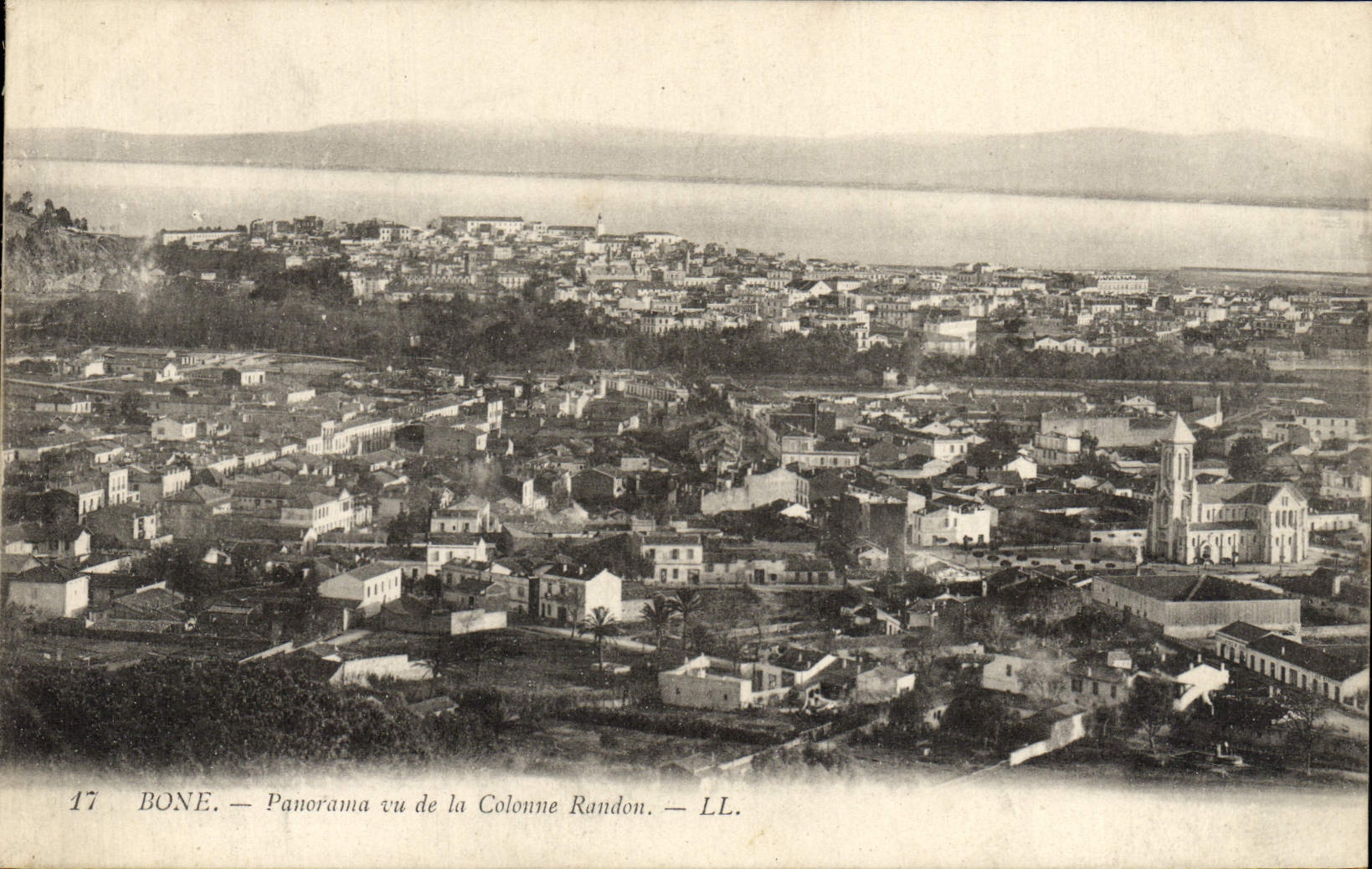 VINTAGE POSTCARD Bone Panorama Seen of Coloune Randon