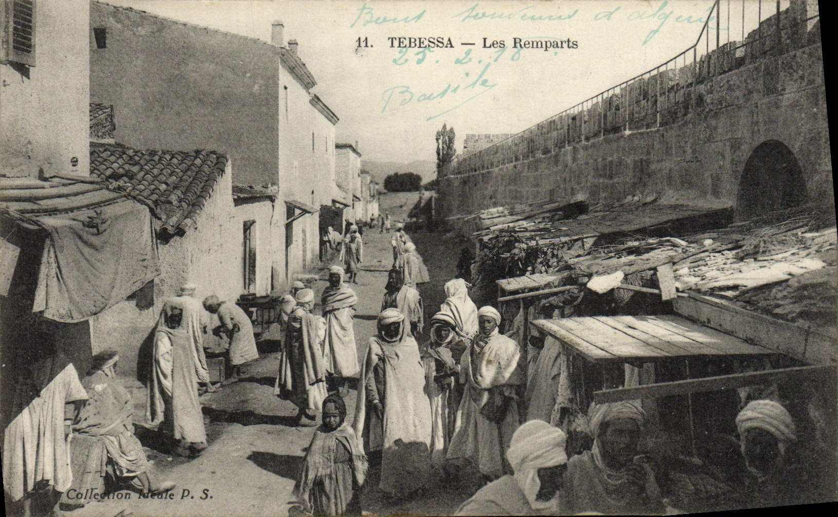 VINTAGE POSTCARD Tebessa Walls
