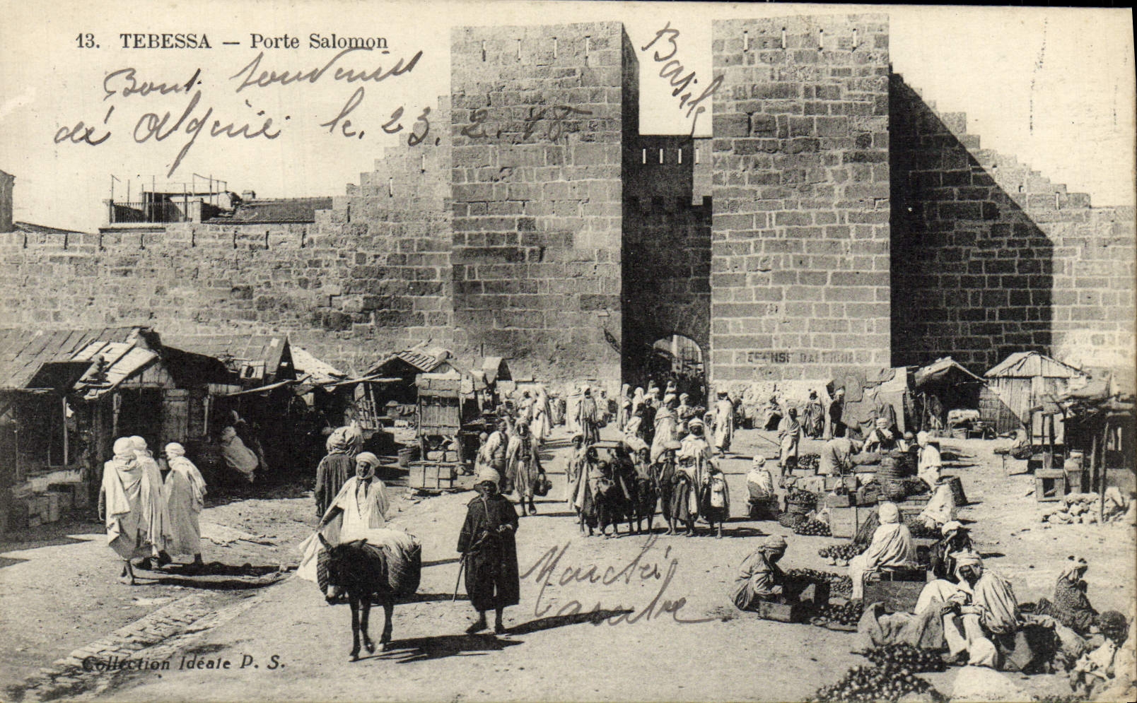 VINTAGE POSTCARD Tebessa Carries Solomon