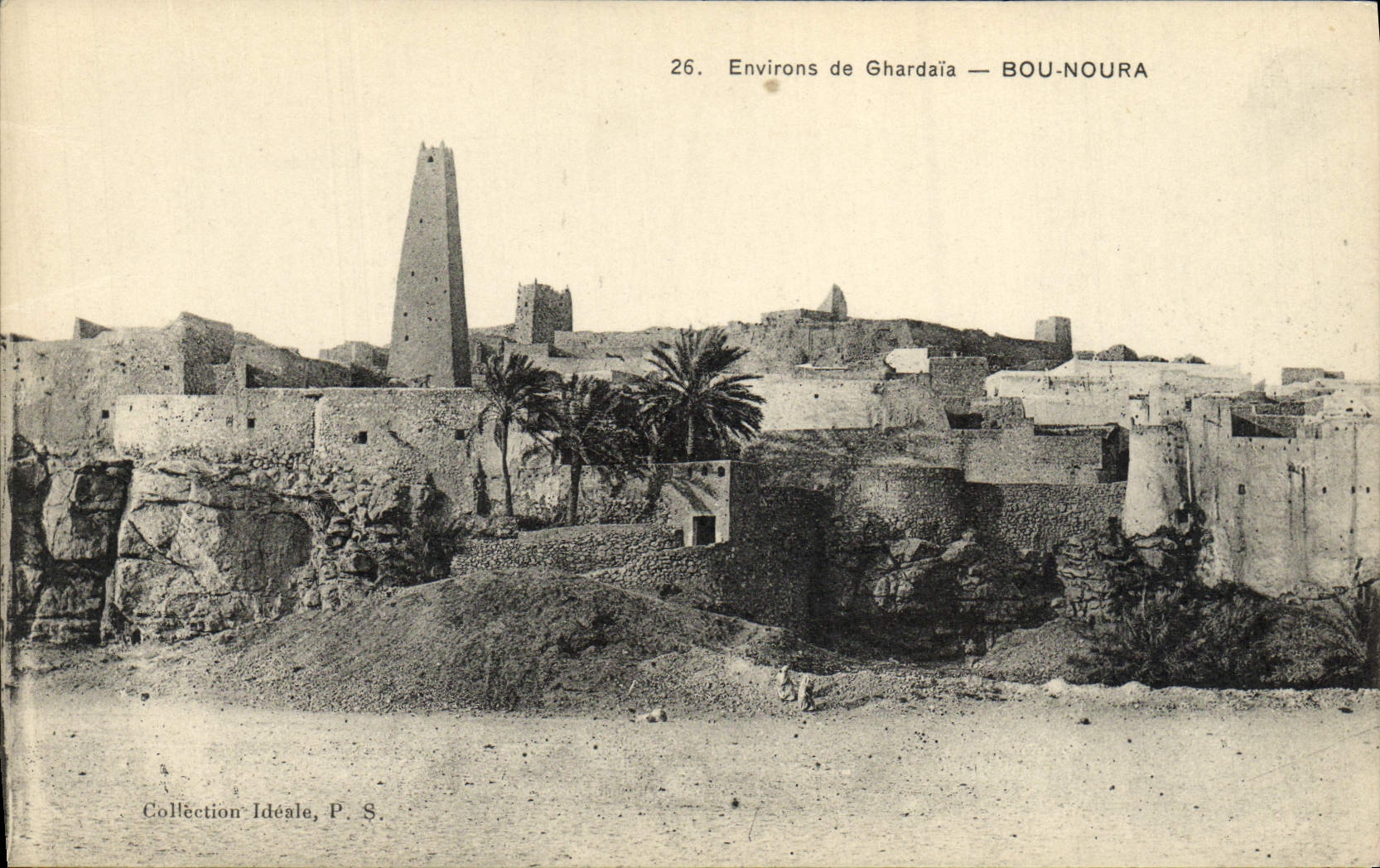 VINTAGE POSTCARD Surroundings of Ghardaia Bou Noura