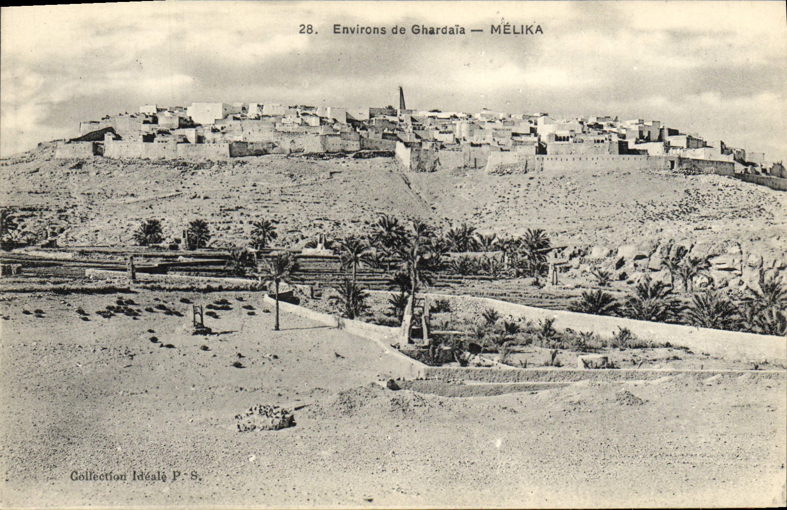VINTAGE POSTCARD Surroundings of Ghardaia Melika