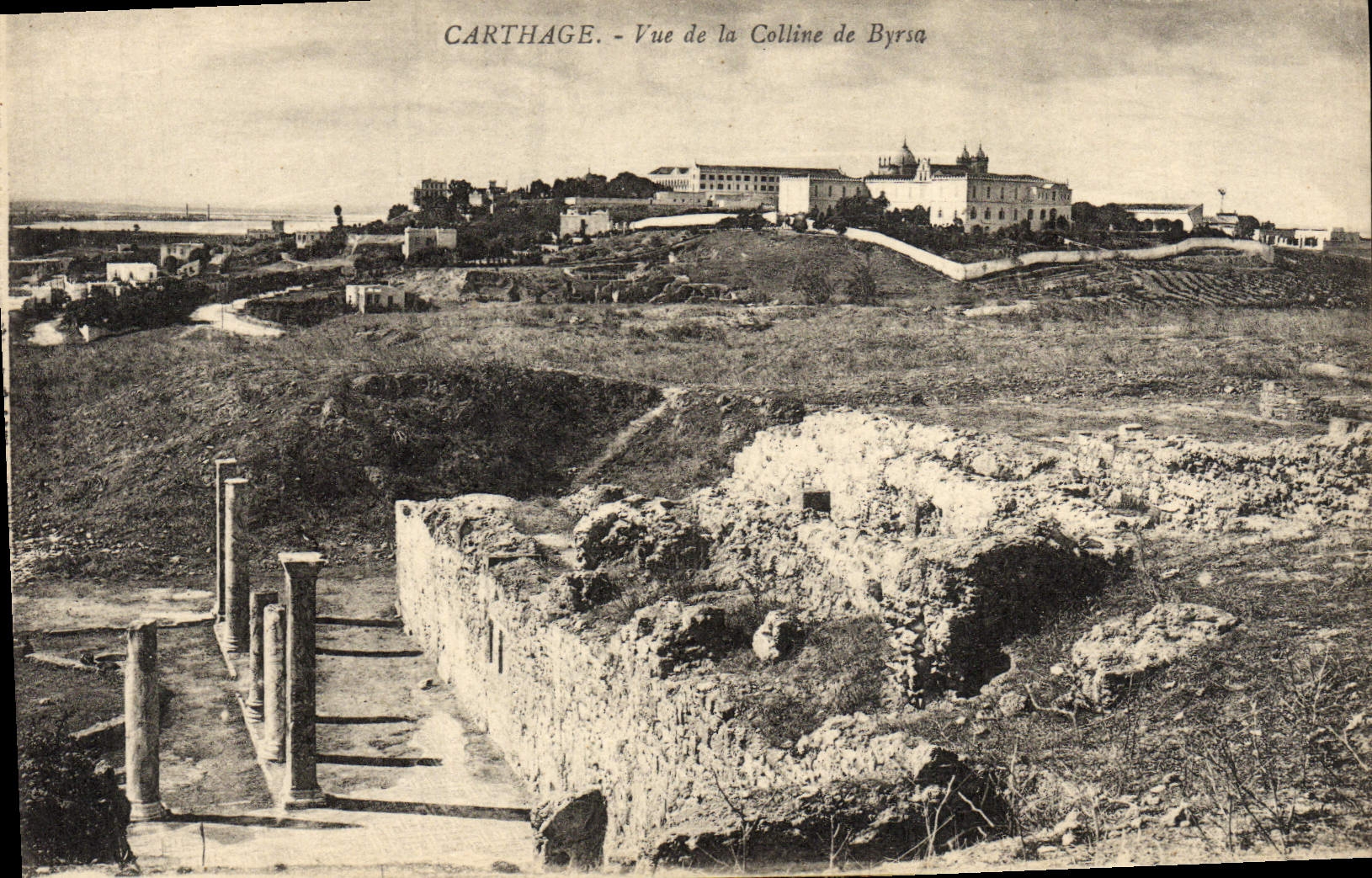 POSTAL Carthage de la VENDIMIA visto de la colina de Byrsa