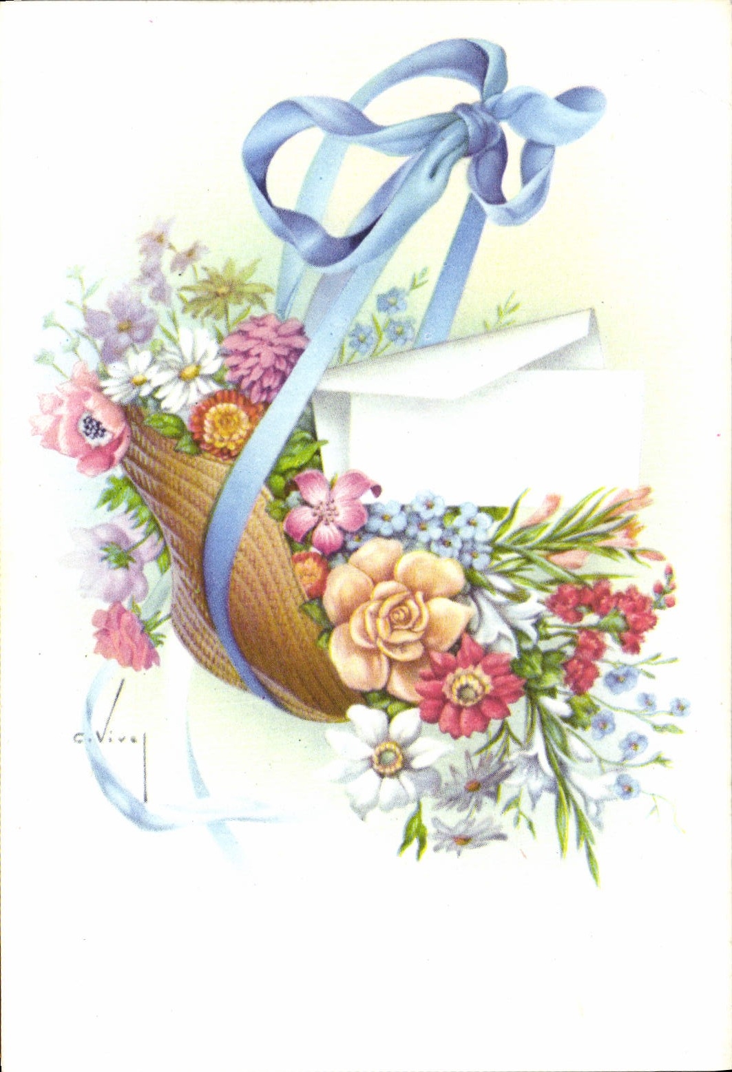 CPA Fantaisie Fleurs