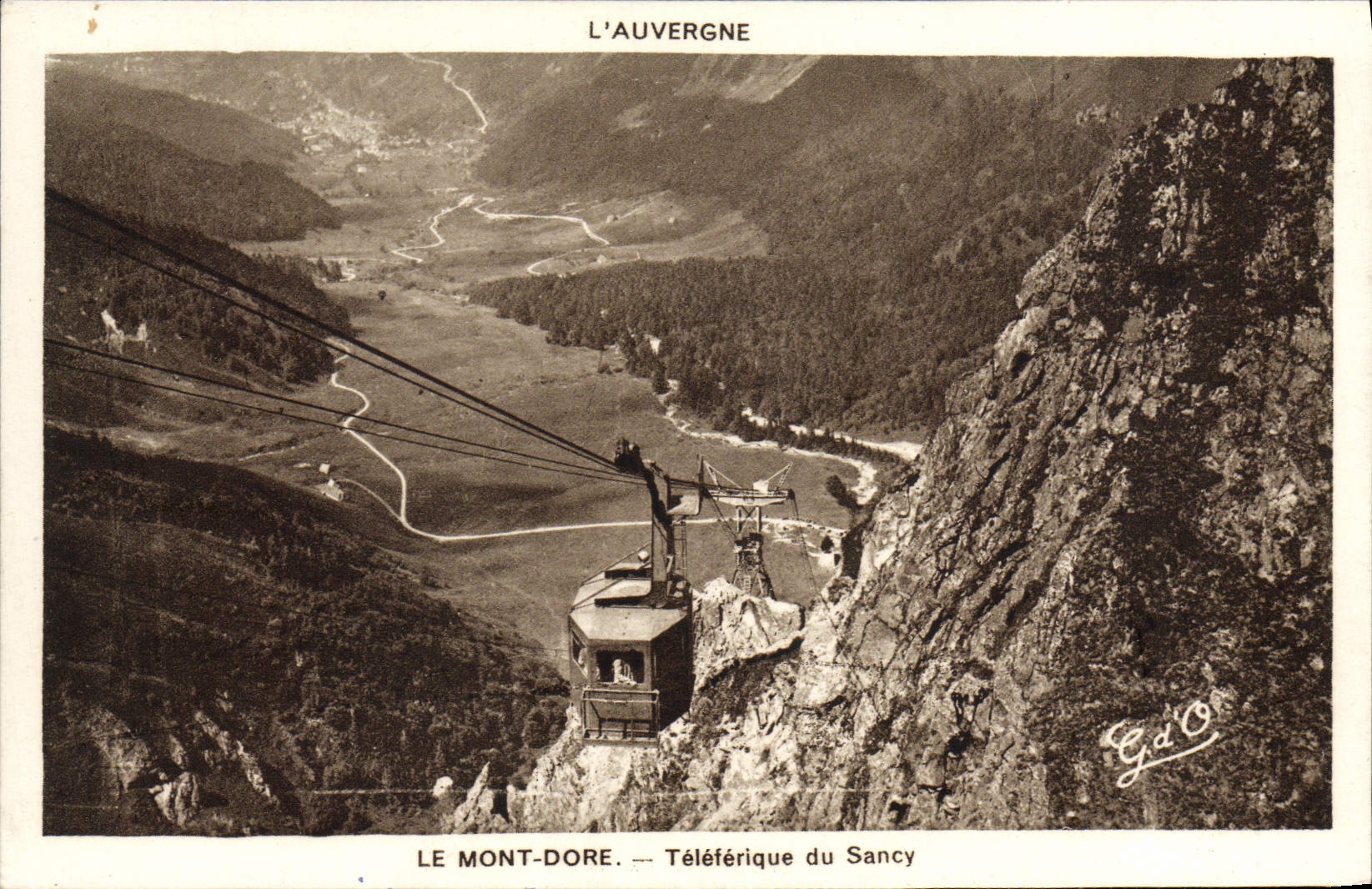 CPA L'Auvergne Le Mont Dore Teleferique Du Sancy