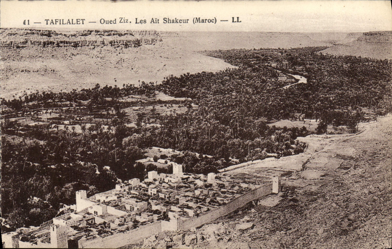 VINTAGE POSTCARD Tafilalet Oued Ziz Has Them Shakeur