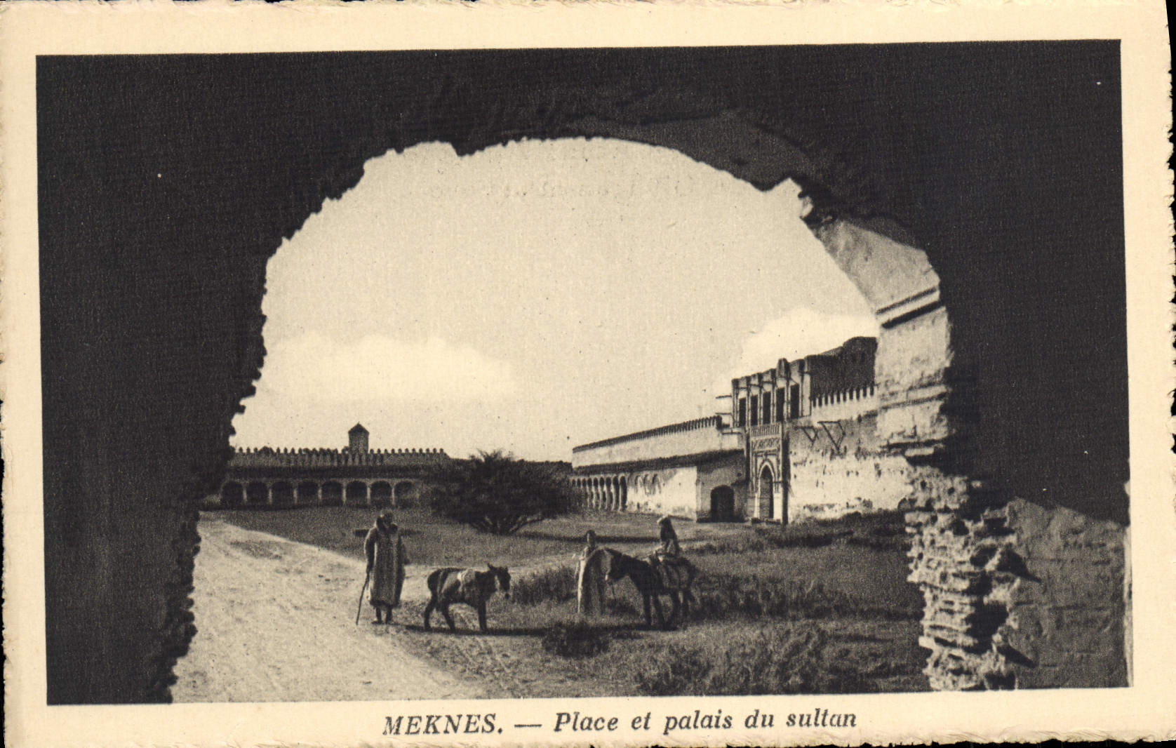 CPA Meknes Place Et Palais Du Sultan