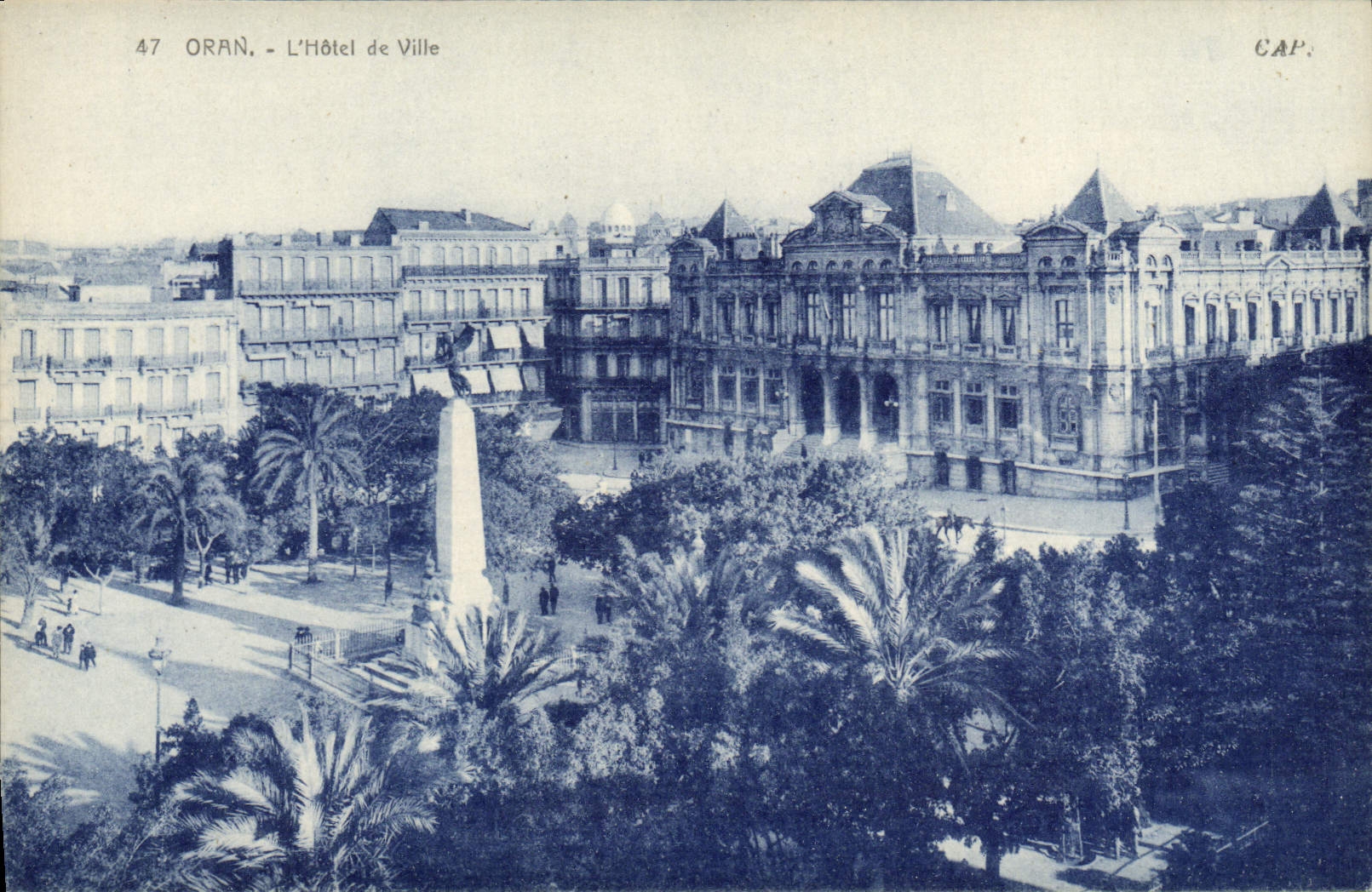 VINTAGE POSTCARD Oran the Town hall