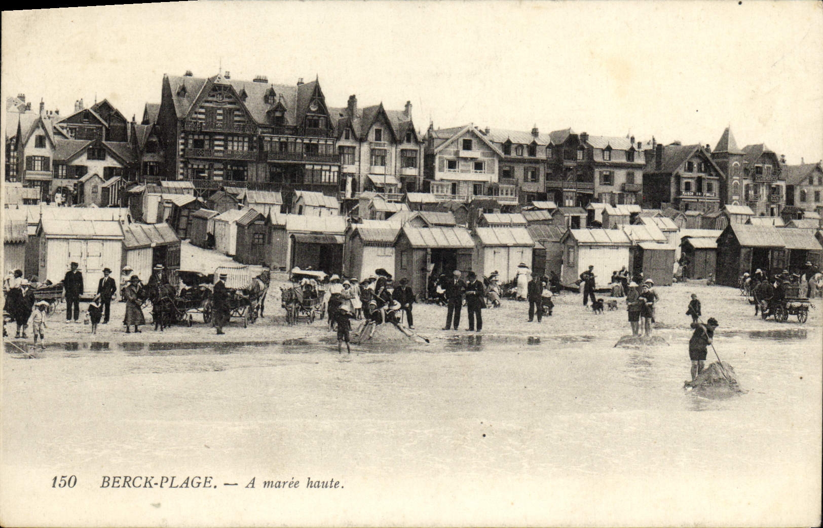 CPA Berck Plage A Maree Haute