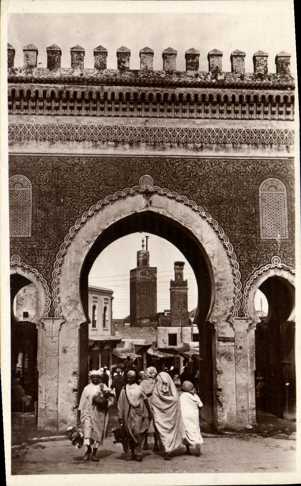 POSTAL Fes Bou Jeloud de la VENDIMIA