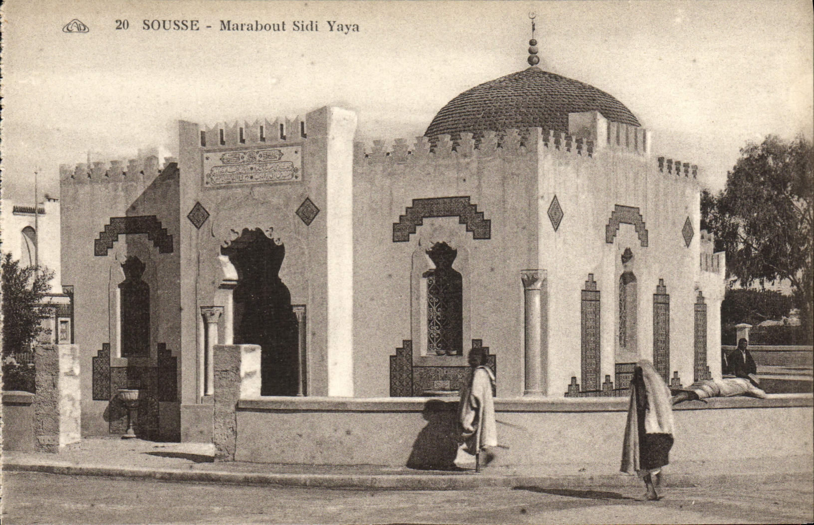 VINTAGE POSTCARD Sousse Marabout Sidi Yaya