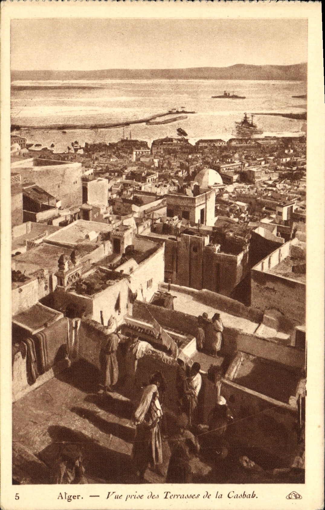 CPA Alger Vue Prise Des Terrasse De La Casbab