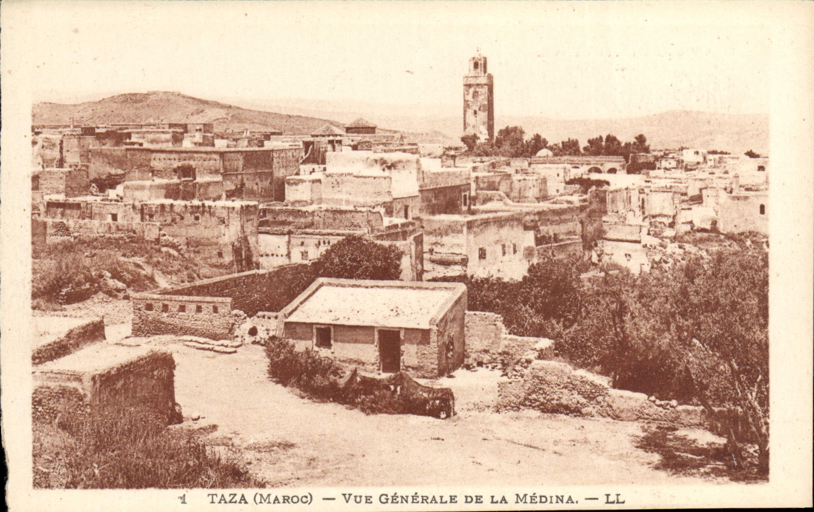 CPA Taza Vue Generale De La Medina