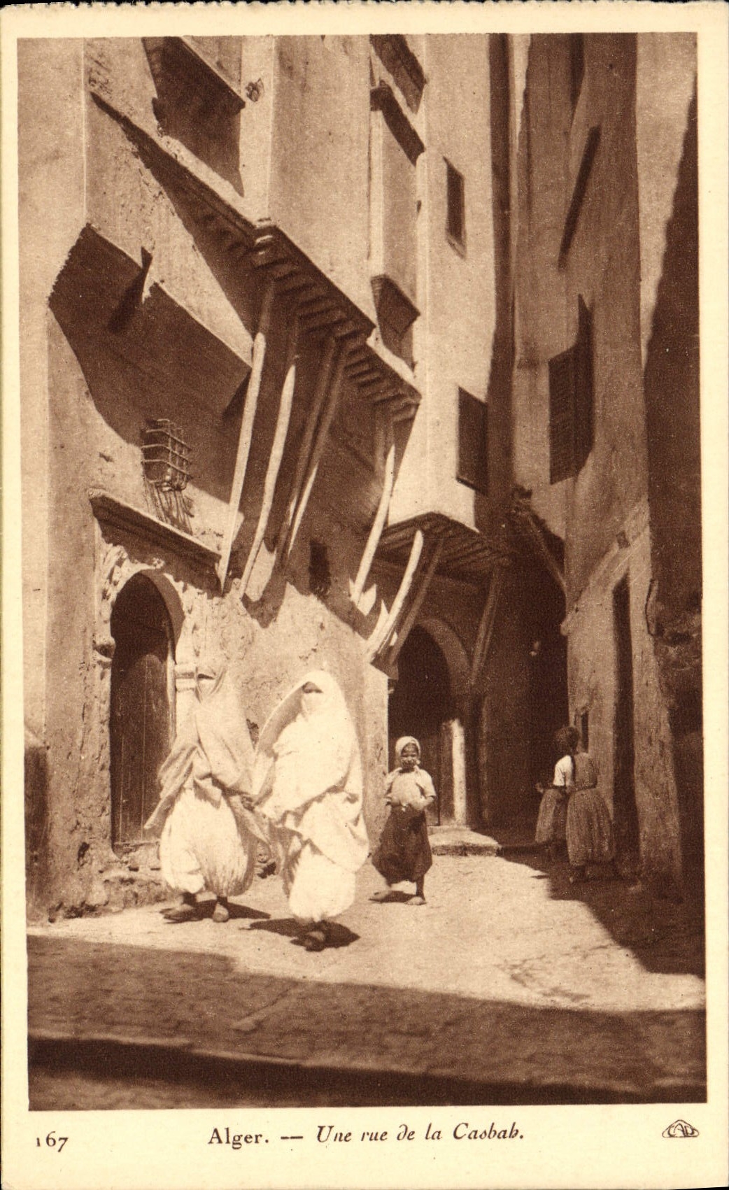 CPA Alger Une Rue De La Casbab Femmes