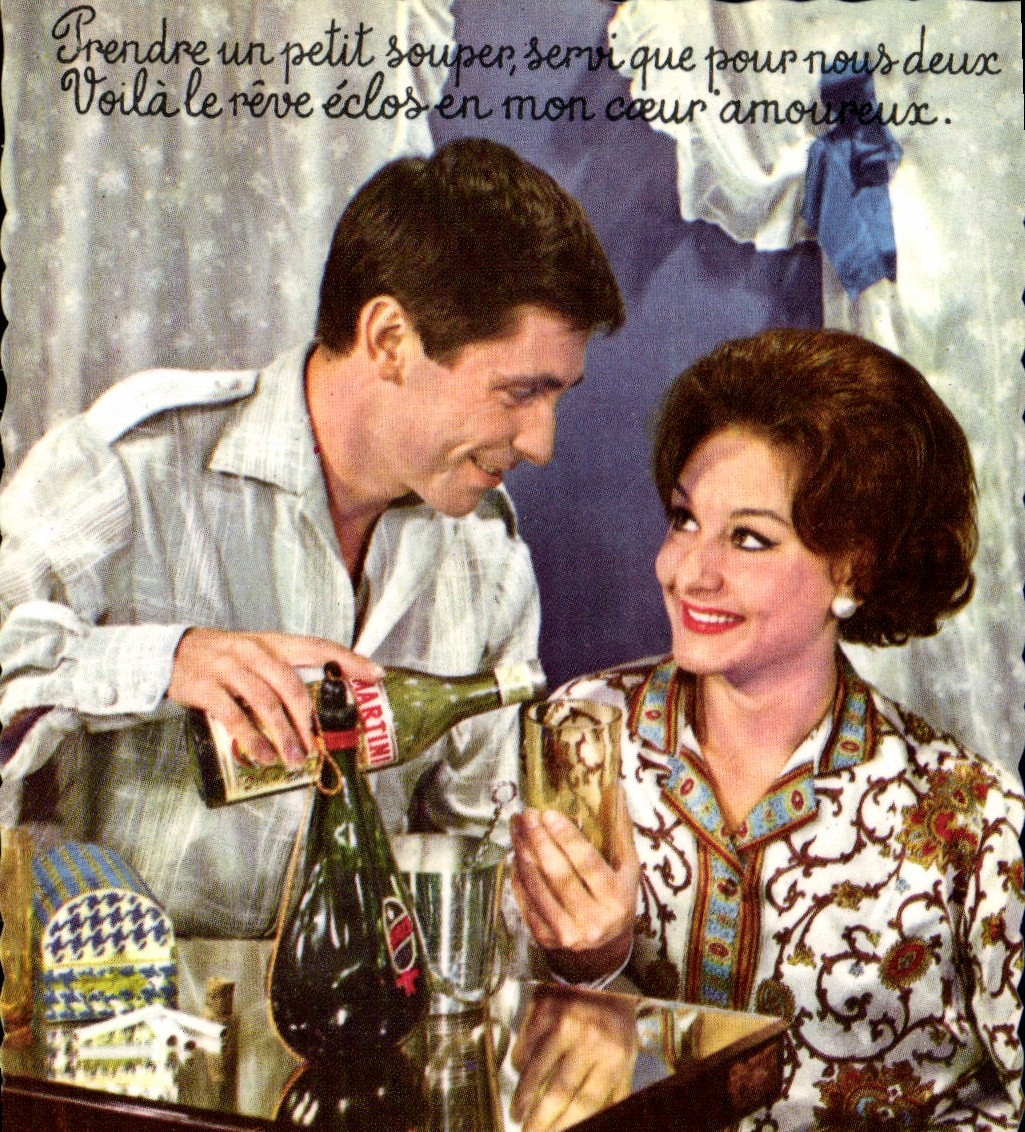 MODERN CARD To take a Small Supper Woman Martini Publicity
