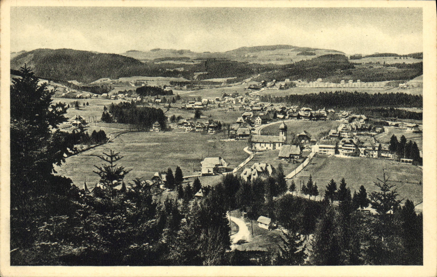 VINTAGE POSTCARD Hinterzarten Bad Schwarzwald