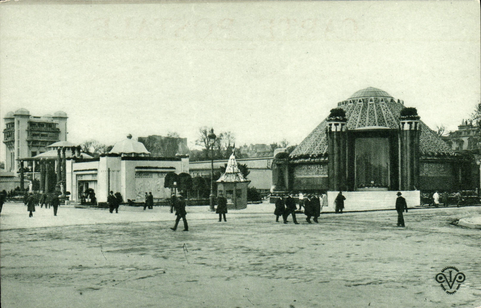 VINTAGE POSTCARD the Esplanade at the Exit Of the Bridge Alexandre III Paris