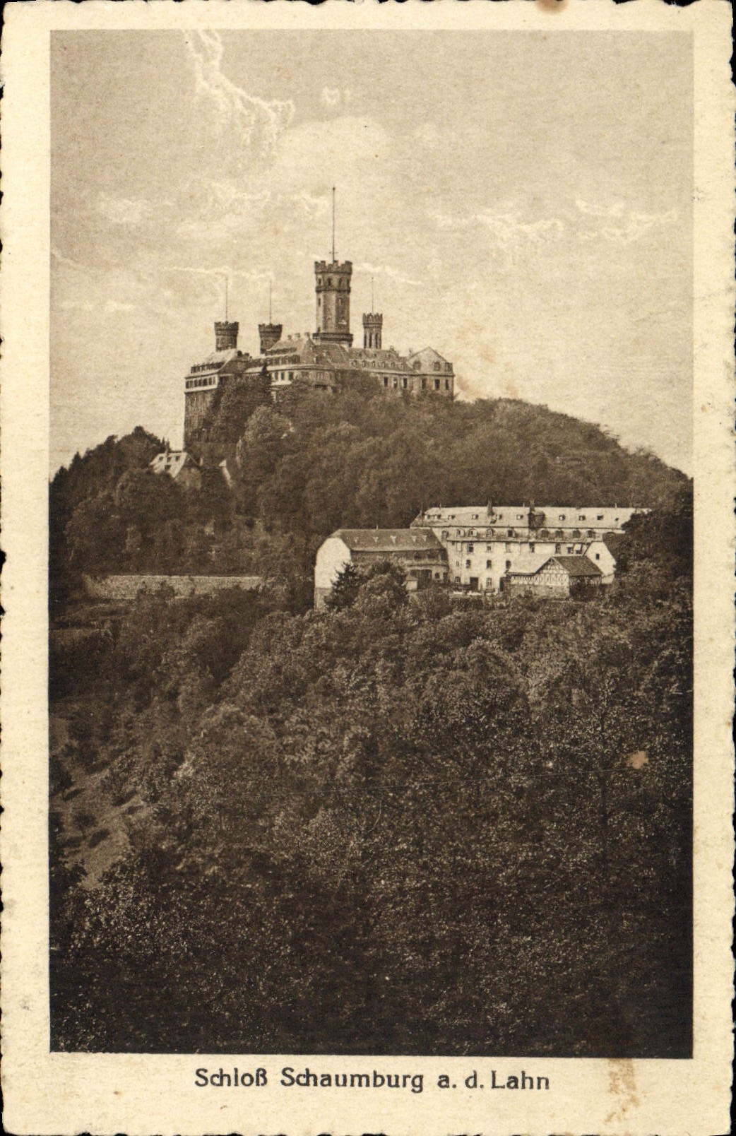 VINTAGE POSTCARD Schoss Schaumburg HAS D Lahn
