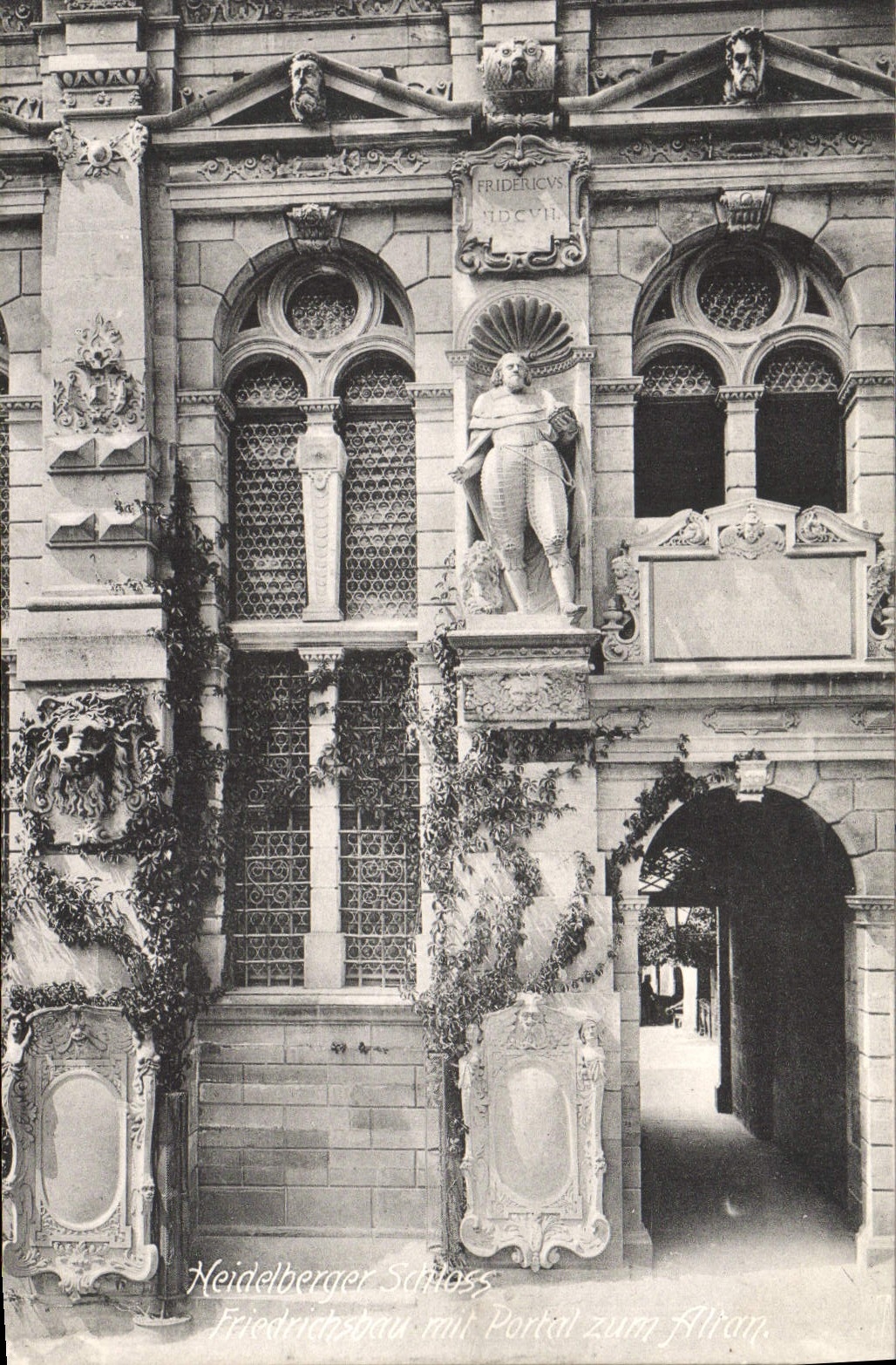 VINTAGE POSTCARD Heidelberger Schloss