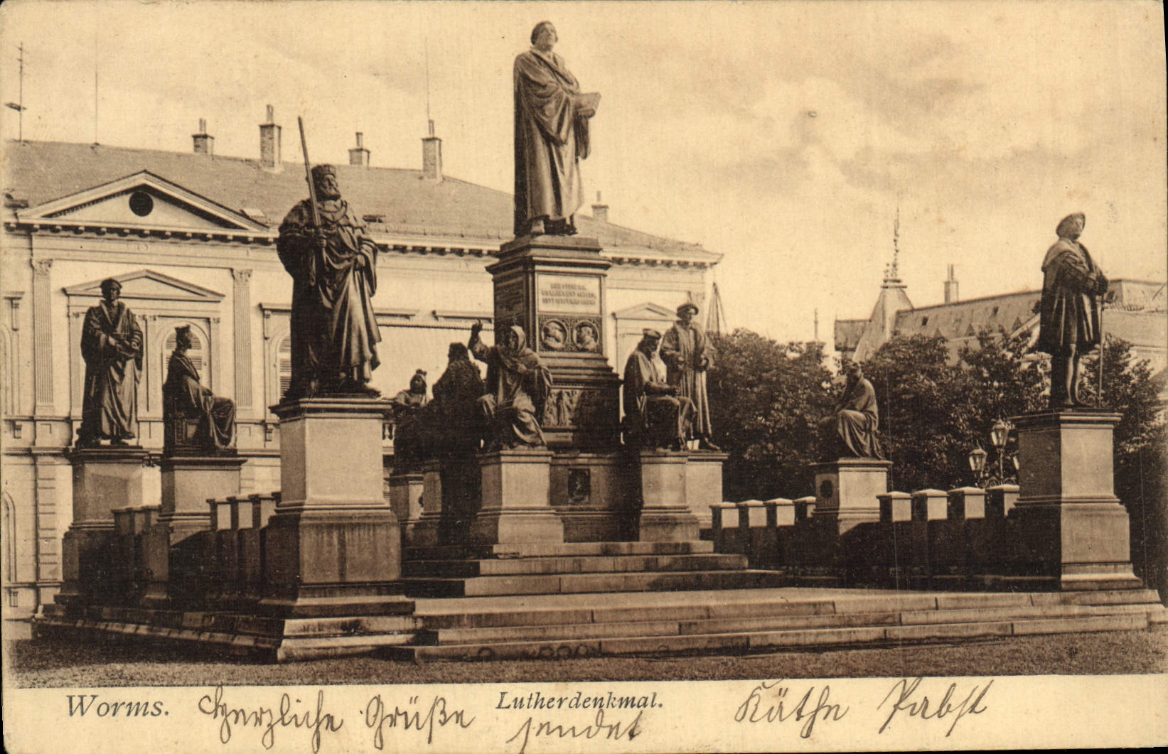 CPA Worms Lutherdenkmal