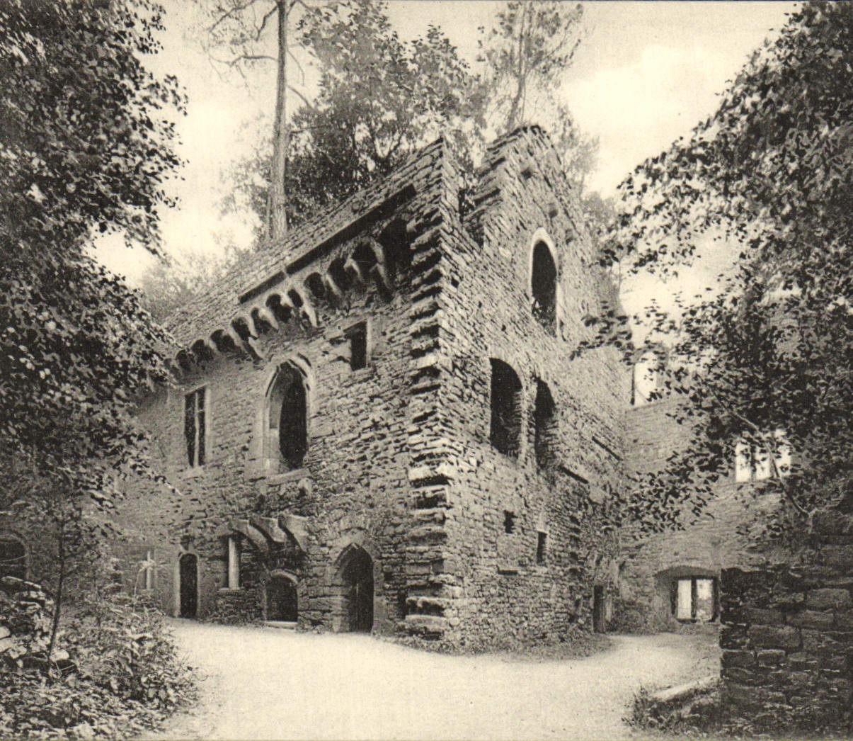 CPA Baden Baden Partie Vom Schloss Hohenbaden