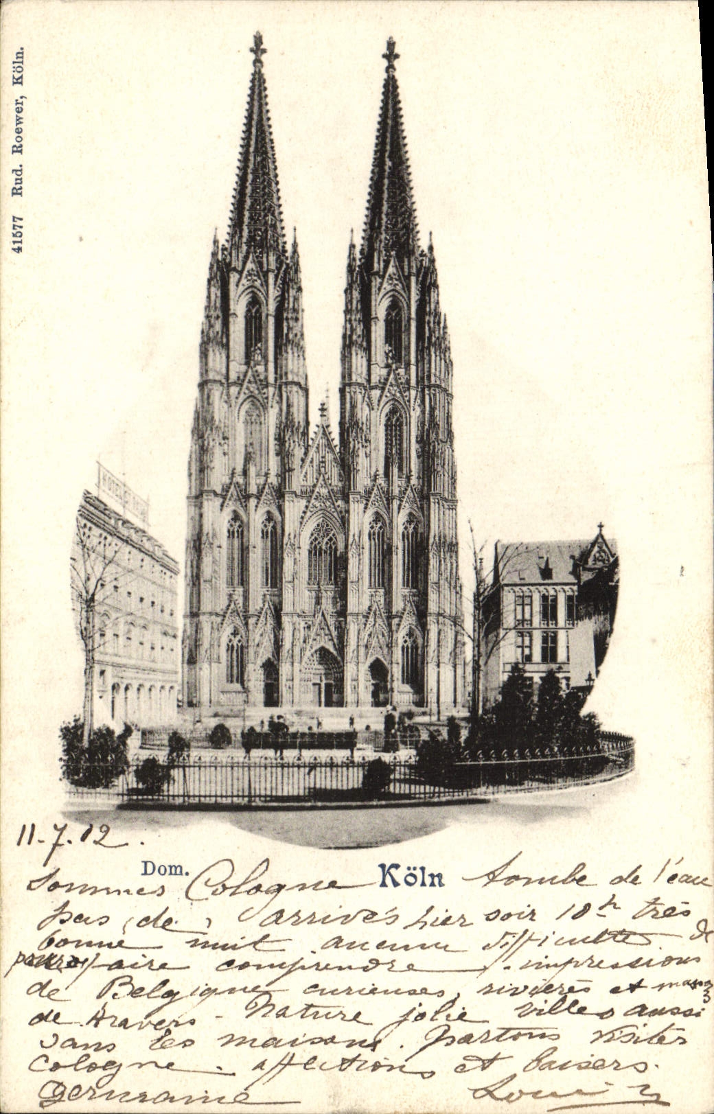 VINTAGE POSTCARD Dom Koln