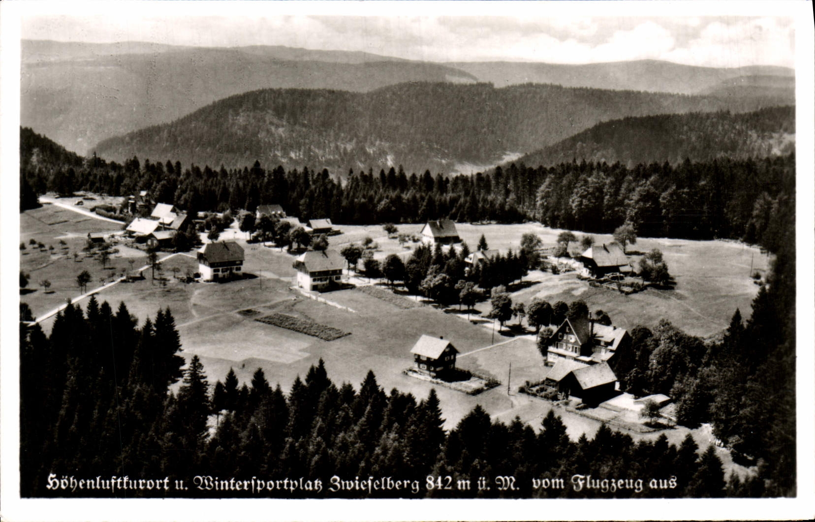 VINTAGE POSTCARD Schwarzwald Gasthof Pension Auerhahn MIT Nebenvillen
