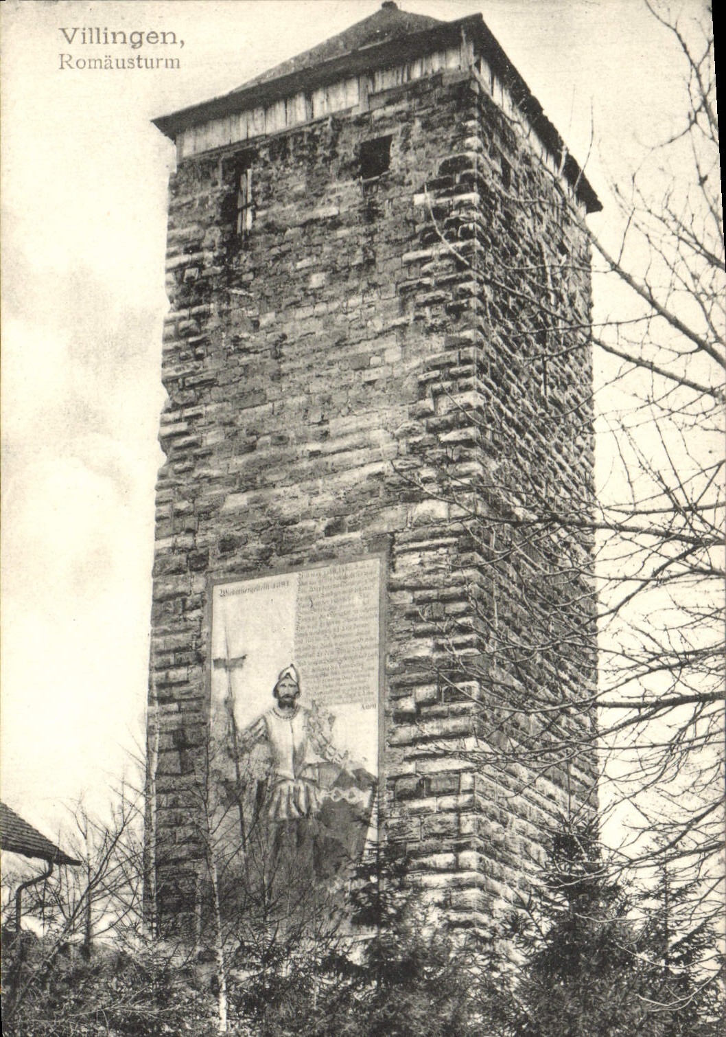 VINTAGE POSTCARD Villingen Romausturm