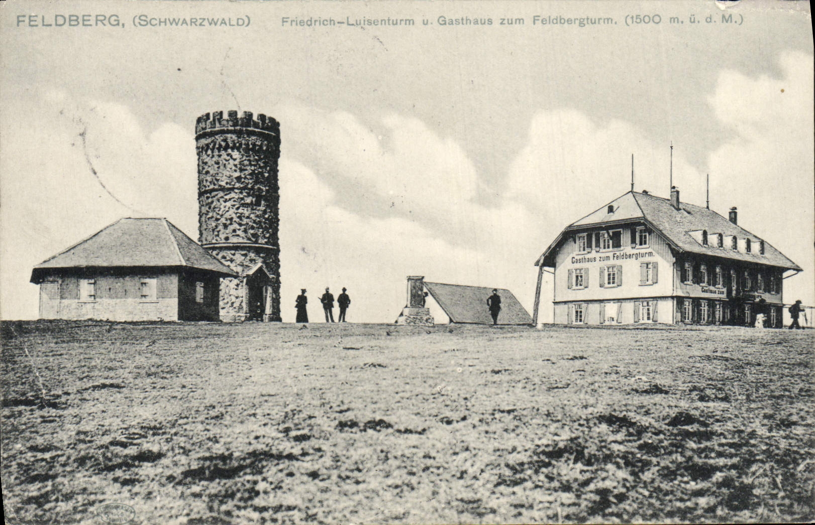 VINTAGE POSTCARD Feldberg Friedrich Luisenturm U Gasthaus zum Feldbergturm