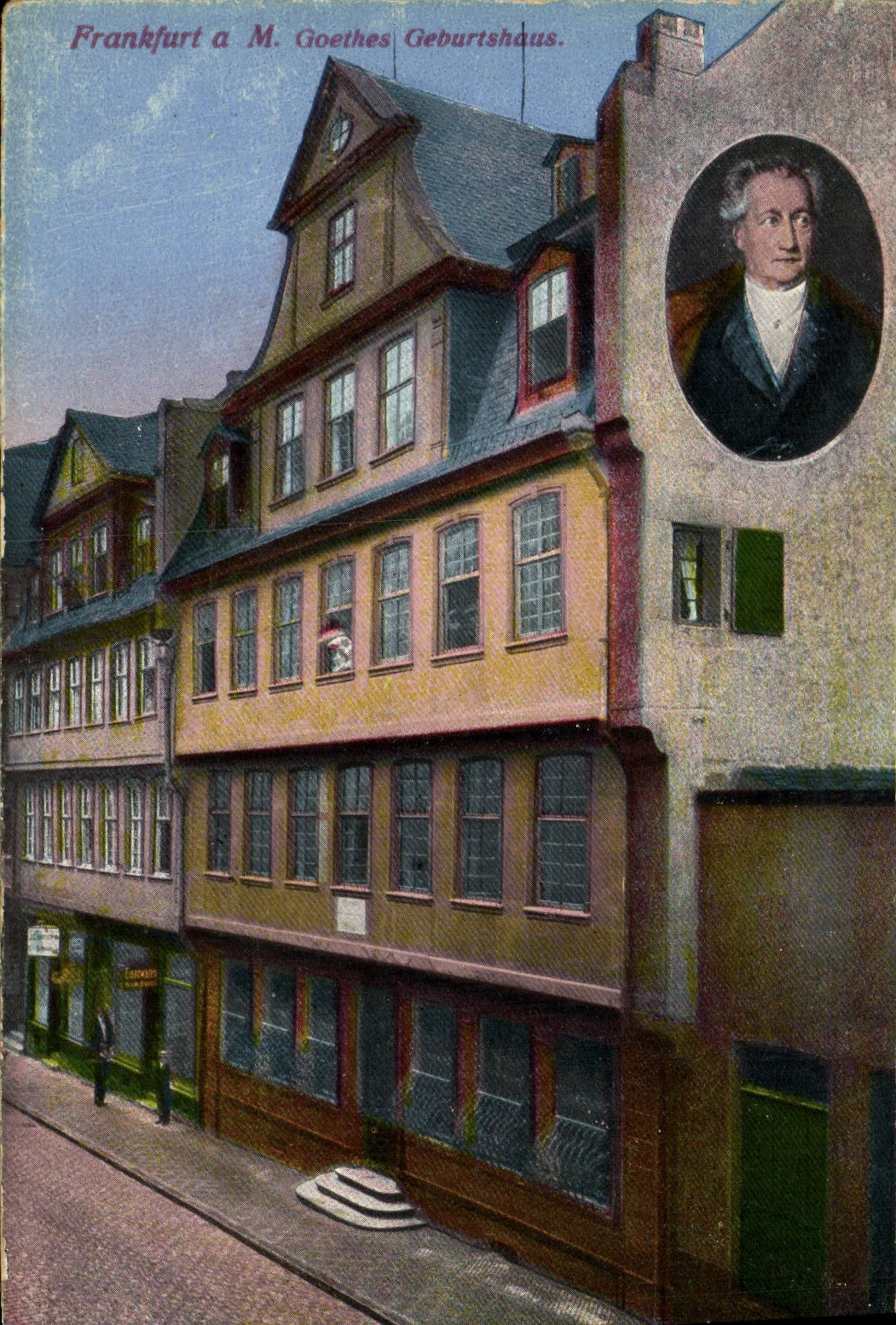 VINTAGE POSTCARD Frankfurt HAS M goethes Geburtshaus