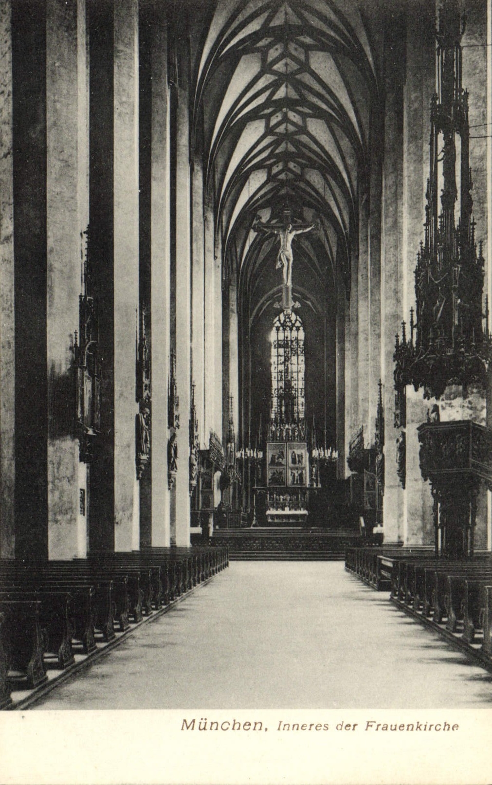 CPA Munchen Inneres Der Frauenkirche
