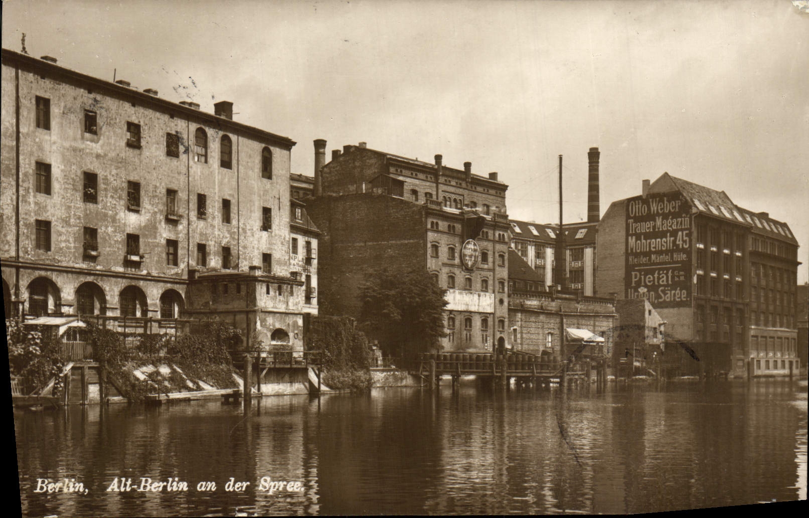 CPA Berlin Alt Berlin An Der Spree Otto Weber