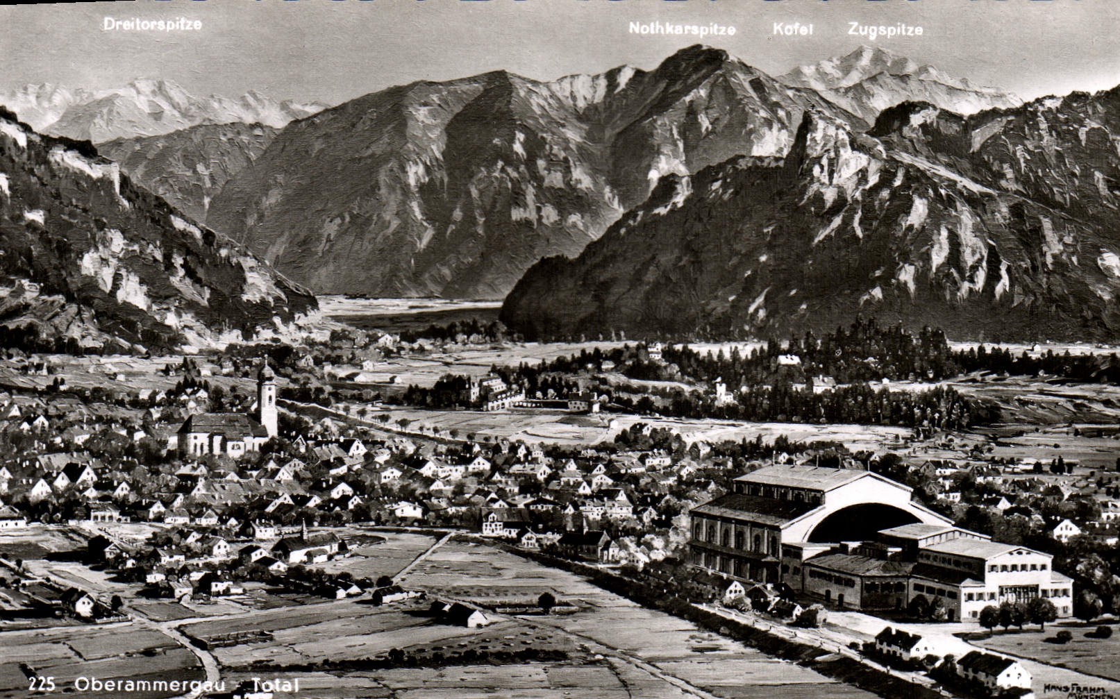 MODERN CARD Total Oberammergau