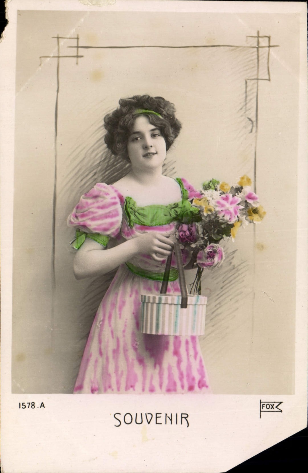 VINTAGE POSTCARD Fantasy Woman Souvenir