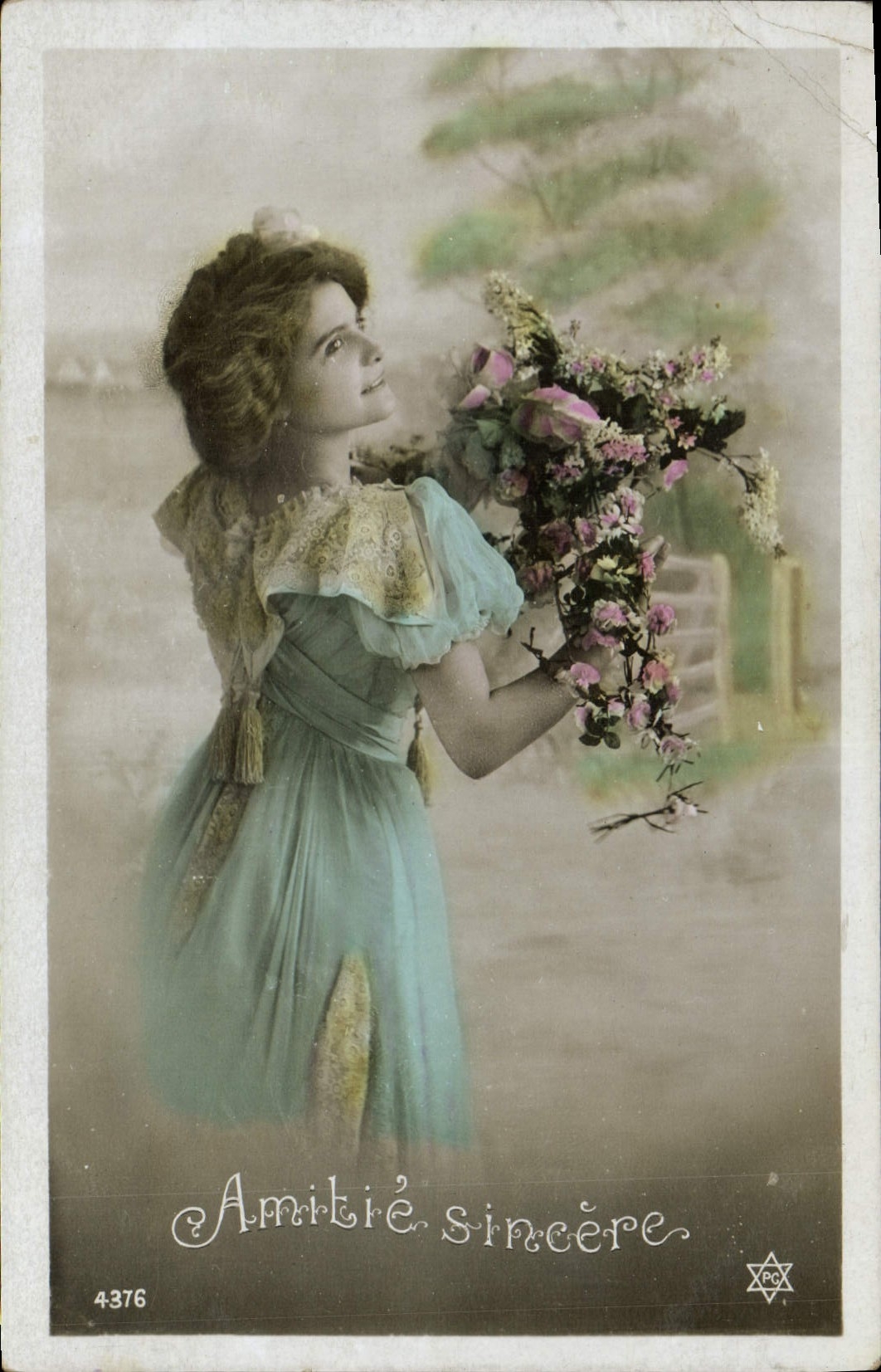 VINTAGE POSTCARD Fantasy Sincere Woman Friendship