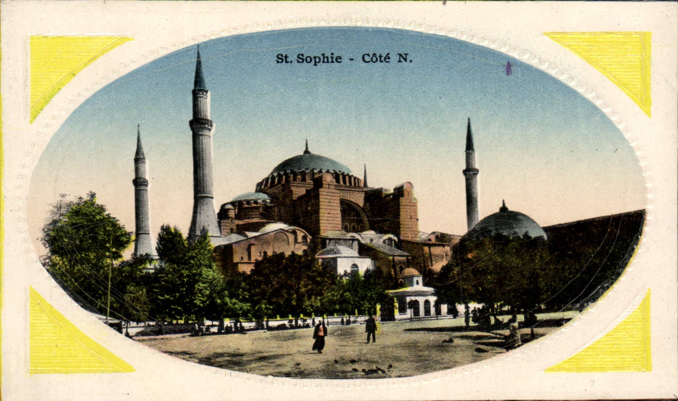 VINTAGE POSTCARD St Sophie Dimensions NR Constantinople Turkey