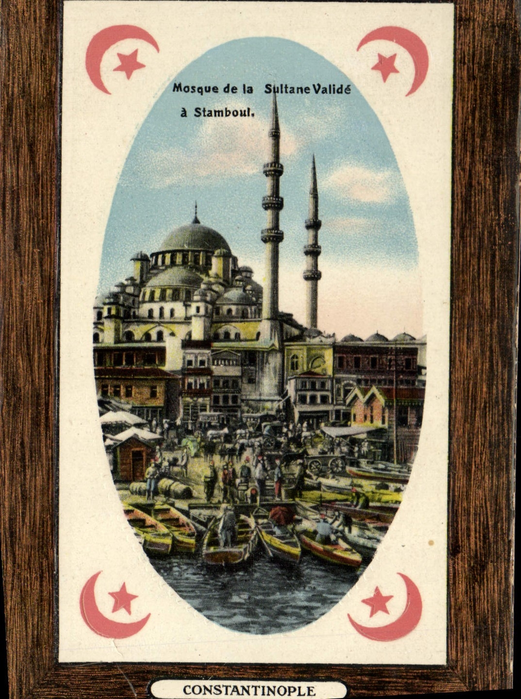 VINTAGE POSTCARD Mosquee Of the Sultana Valide has Stamboul Constantinople Turkey