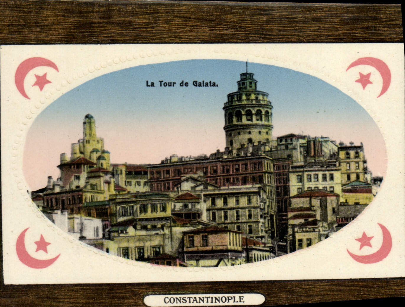 VINTAGE POSTCARD the Tower De Galata Constantinople Turkey
