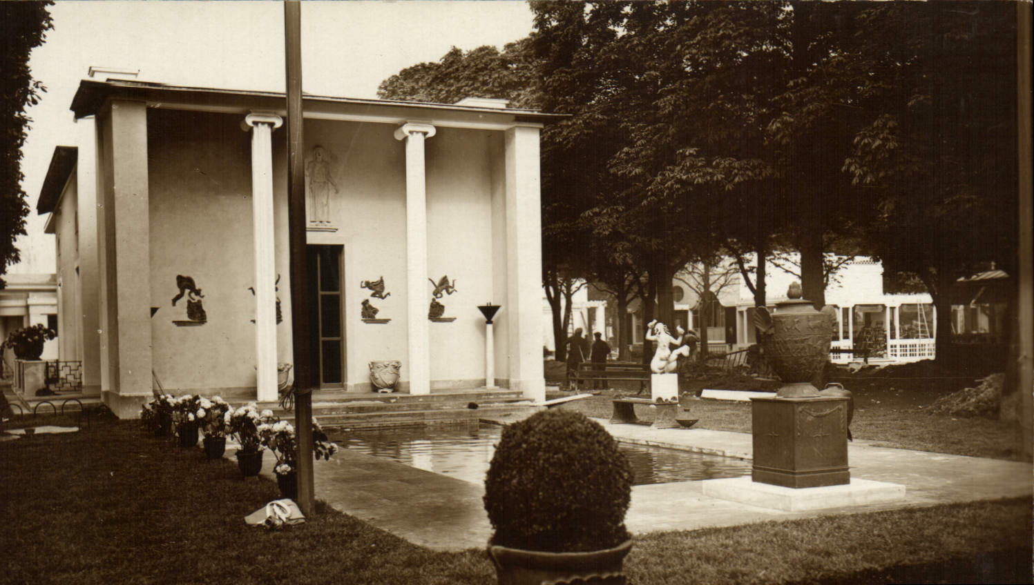 Feria de París de la POSTAL de la VENDIMIA de la casa decorativa de los artes de Suecia