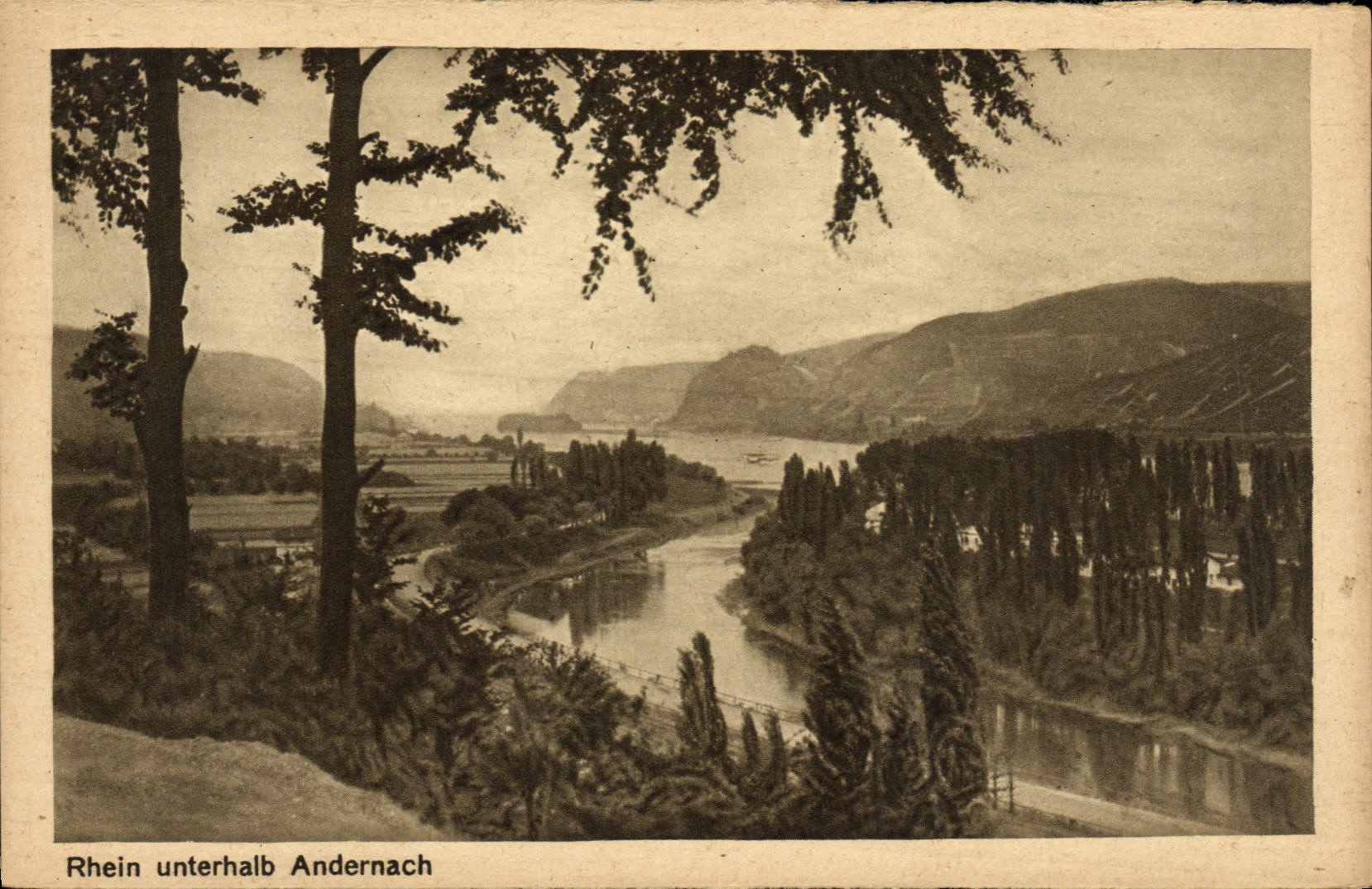 CPA Rhein Unterhalb Andernach