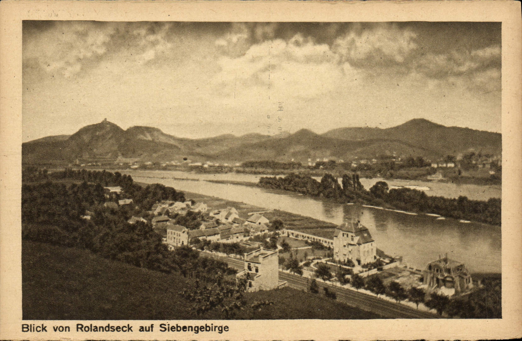 VINTAGE POSTCARD Blick Von Roladdseck Auf Siebengebirge