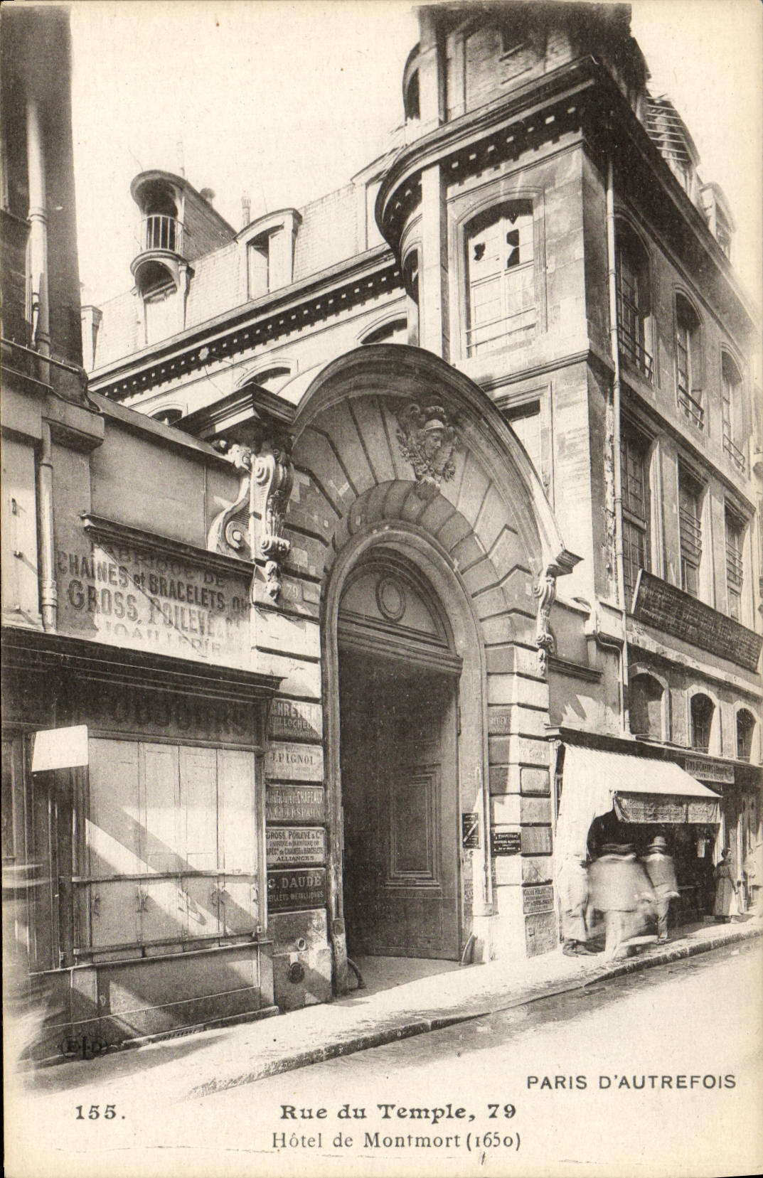 CPA Paris D'Autrefois Rue Du Temple Hotel De Montmort