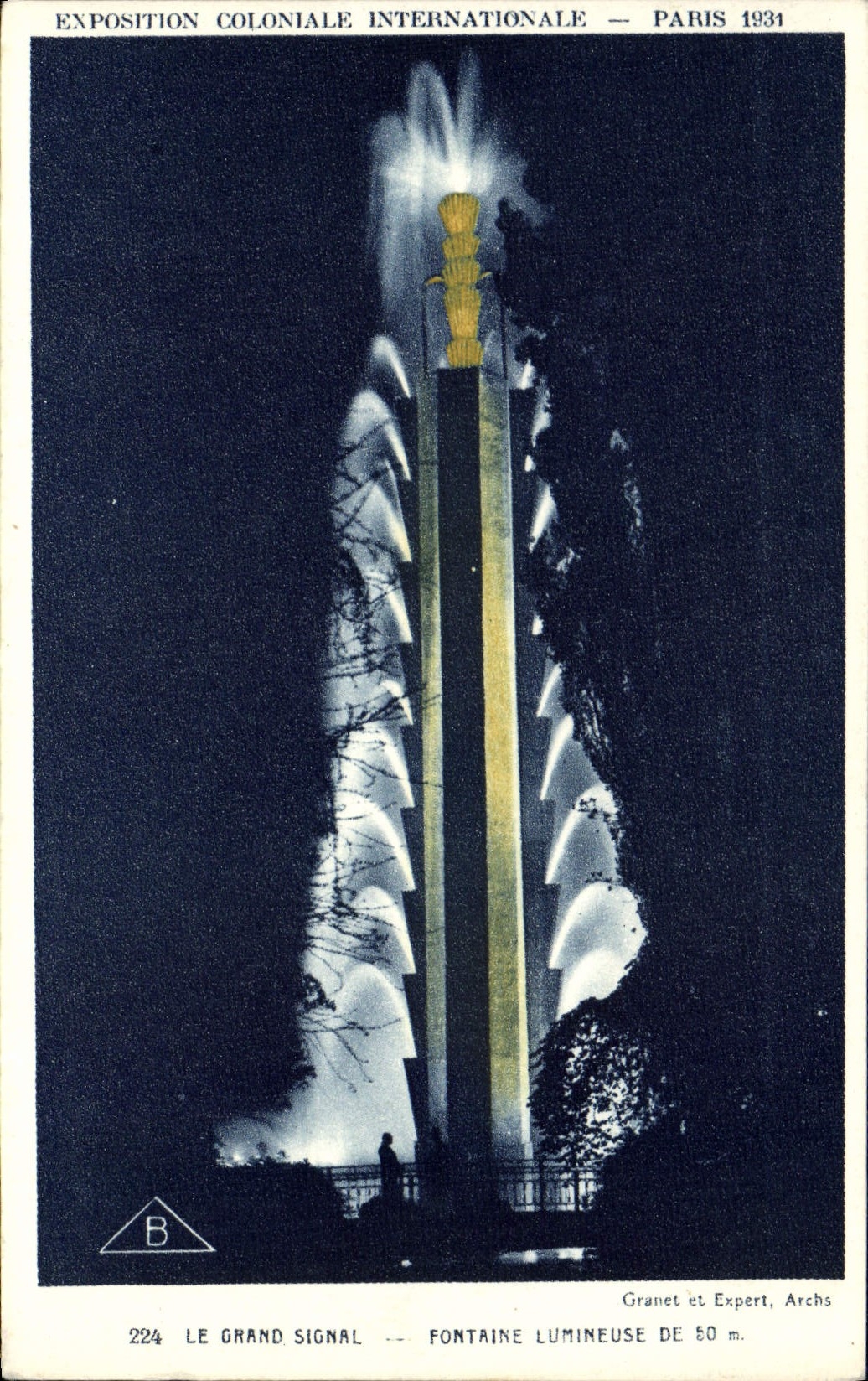 CPA Exposition Coloniale Internationale Paris 1931 Le Grand Signal Fontaine lumineuse