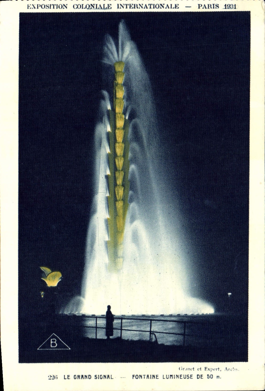 CPA Exposition Coloniale Internationale Paris 1931 Le Grand Signal Fontaine Lumineuse De